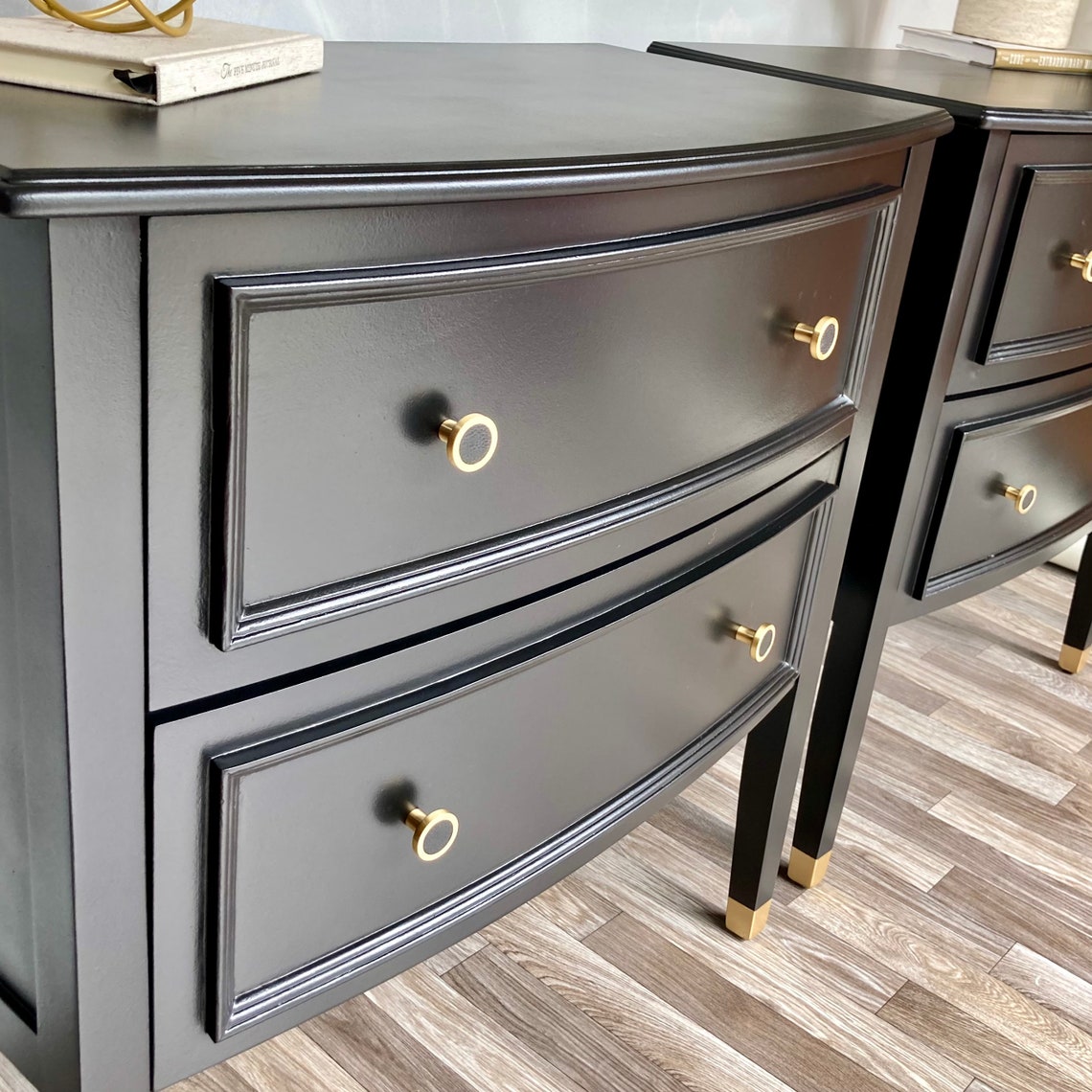 SOLD Oversized Chic Nightstands - Etsy