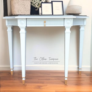 SOLD - Neoclassical Console Table | Mid Century Regency Style | Foyer Table | Coastal table