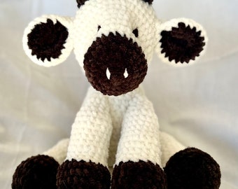 Plush, Soft, and Cuddly Handmade Crocheted Highland Cow Stuffed Animal