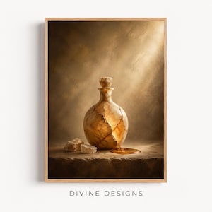 Scripture Wall Art Gift | The Alabaster Jar | Sunday School Scripture Print | Digital Download