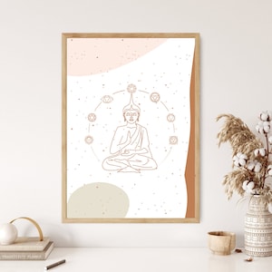 Buddha Zen Symbol, Zen Poster, Zen Wall Decor, Zen Art, Zen Definition Print, Zen Symbol, Buddha Poster, Over The Bed Wall Decor