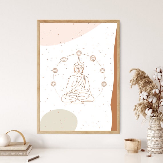 Buddha Zen Symbol, Zen Poster, Zen Wall Decor, Zen Art, Zen Definition Print, Zen Symbol, Buddha Poster, Over The Bed Wall Decor