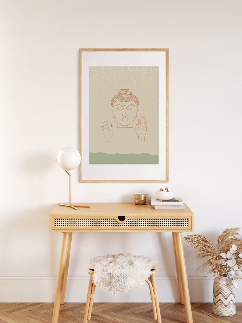 Buddha Mudras, Hand Gestures, Zen Poster, Zen Wall Decor, Zen Art, Zen Definition Print, Zen