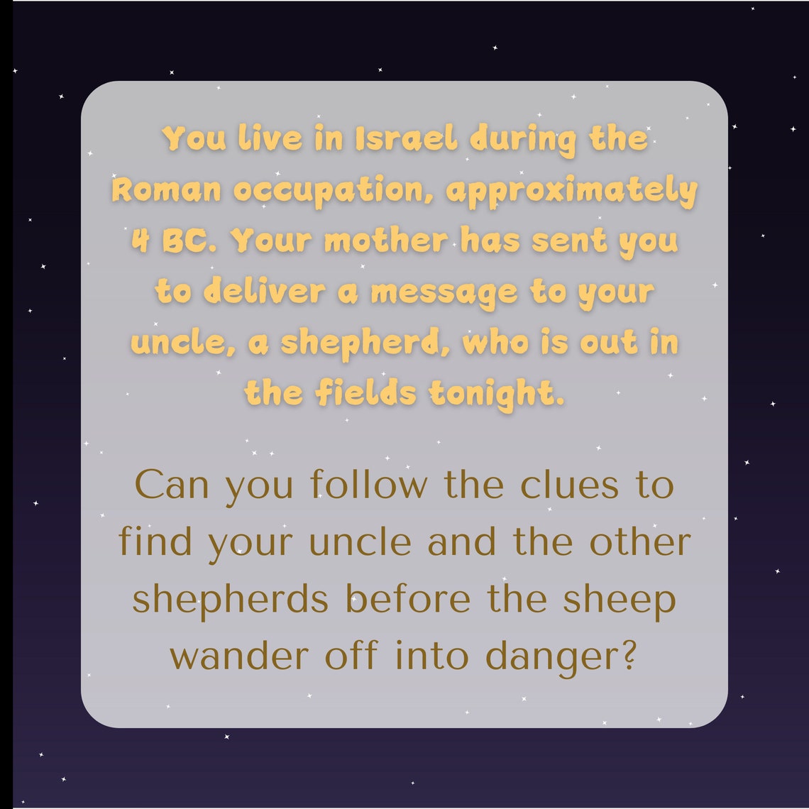 Escape to Bethlehem: Instant Printable Christmas Nativity Escape Room ...