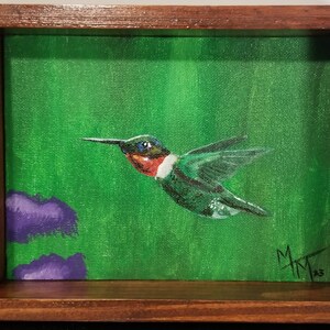 acrylic, painting, custom frame