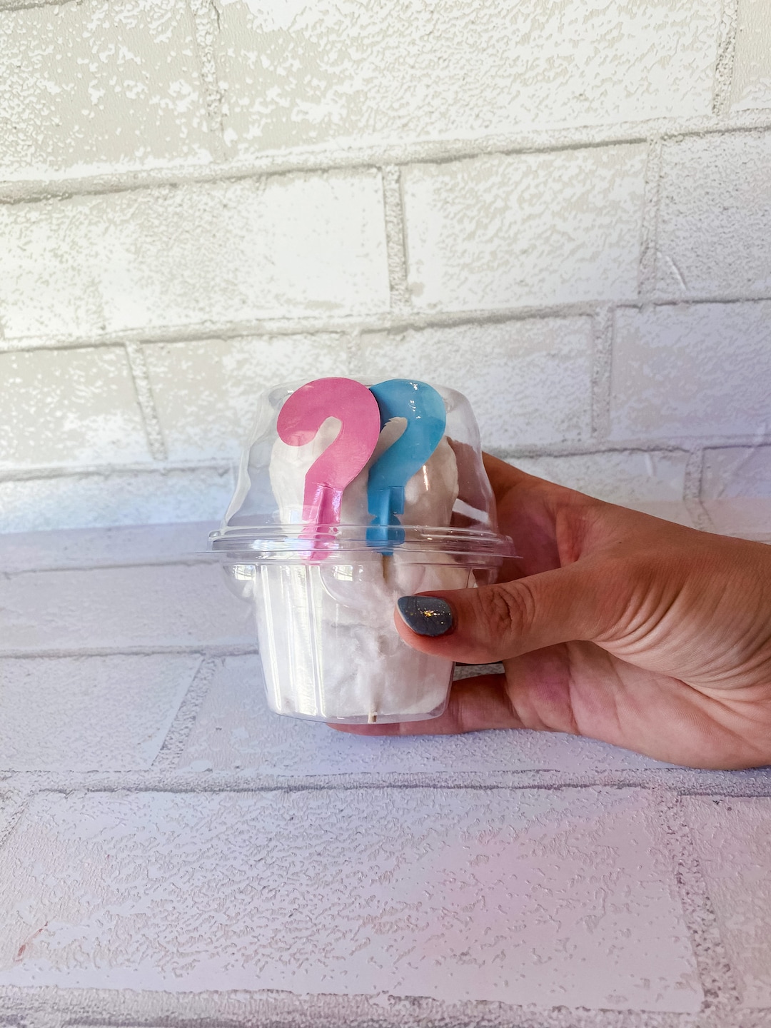 Baby Gender Reveal Cotton Candy Party Favor Gender Reveal Party Edible