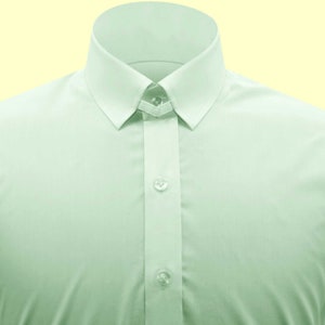 Mens mint green dress shirt deals