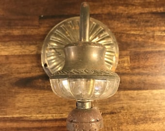 Antyczny mosiężny kinkiet elektryczny, części zamienne do lamp w stylu vintage