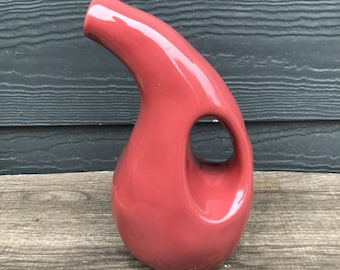 Dispensador de aceite de oliva virgen extra Racheal Ray, color rojo ladrillo, de 21,5 cm de altura.