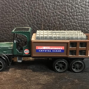 Hucha de colección Amoco Die Cast Truck Bank 1925 Kenworth Edición Limitada con Llave E2