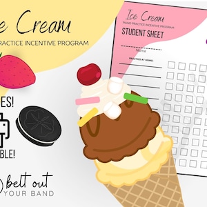 Piano Lesson Practice Incentive Program: Ice Cream