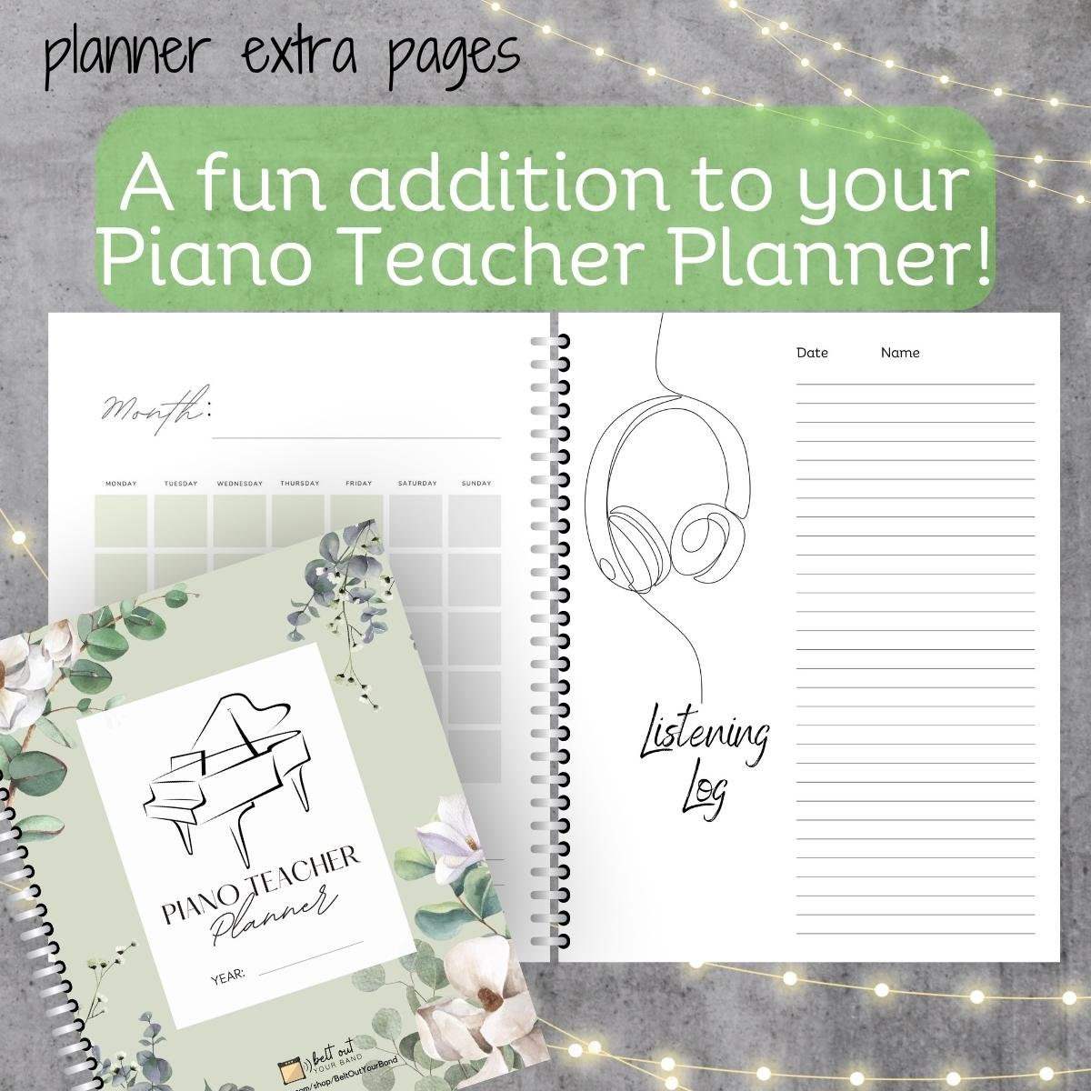 Printable Listening Log - Etsy