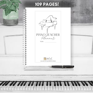 Piano Teacher Printable Planner - Minimalist