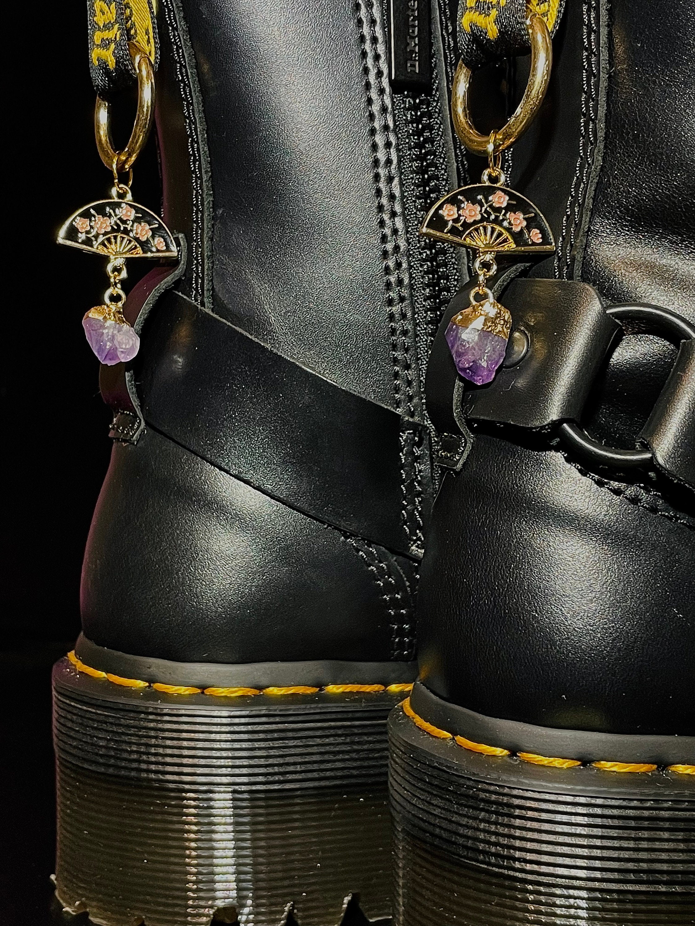 Purple doc martens Etsy Polska