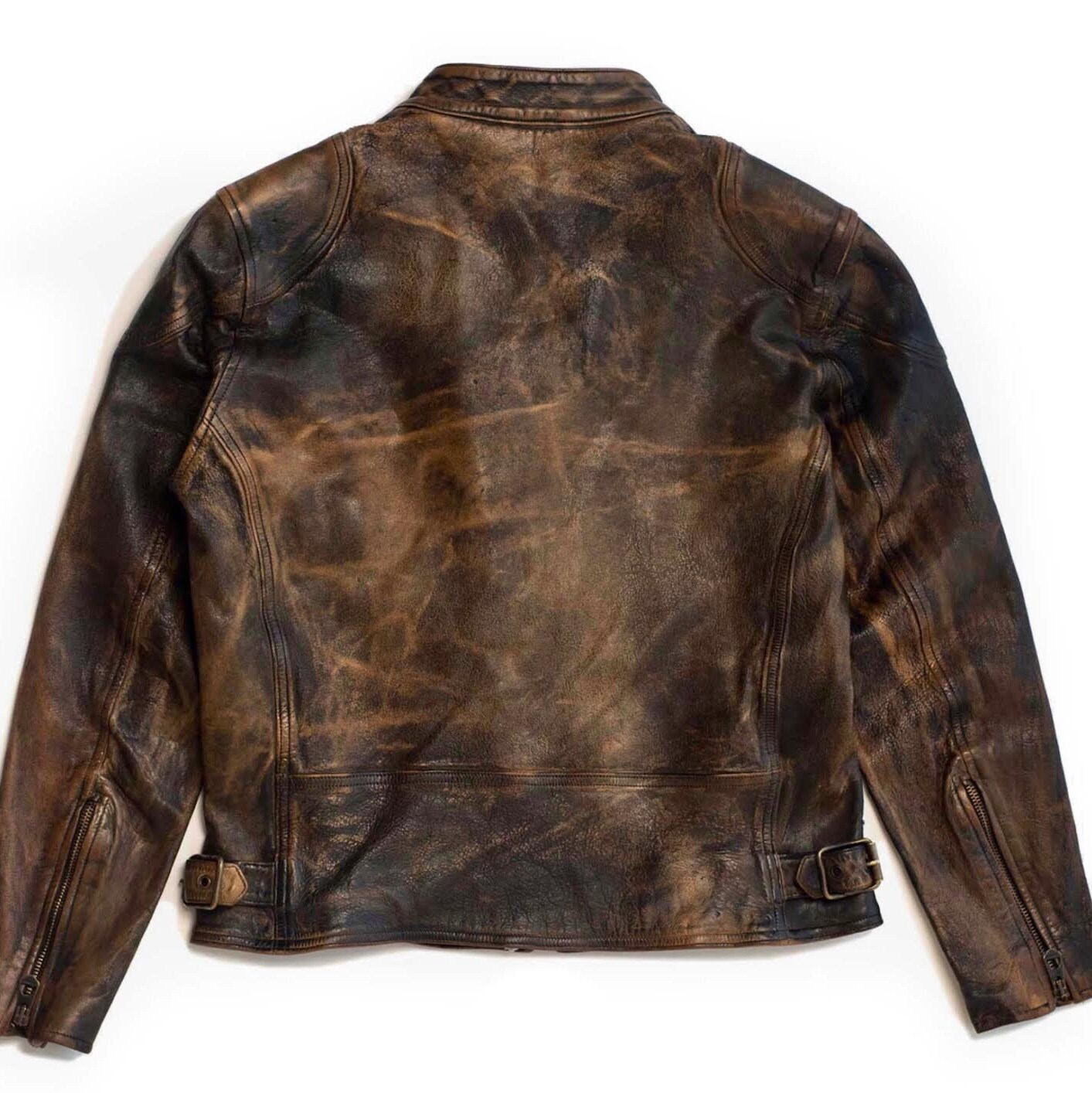 1980s Rhett Cafe Racer Vintage Style Handmade Distressed Brown - Etsy