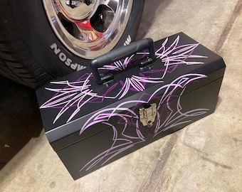 Purple Pinstripe Toolbox Hotrod Rockabilly