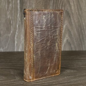 Custodia in vera pelle per Google Pixel 9 8 7 6 5 4 A 8A Pro XL 4G 5G Portafoglio pieghevole a libro fatto a mano con speciale smalto bianco cerato vintage ArtAmit