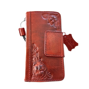 Custodia in vera pelle rossa con magnete per Galaxy S24 S23 S22 S21 S20 FE Ultra A35 A15 A55 A25 20 21 A13 A71 A51 A12 A31 A14 A53 Fold 4 5 6 5G Plus