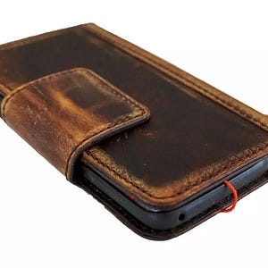 Custodia in vera pelle per Google Pixel 9 8 7 6 5 4 A 8A Pro XL 4G 5G Portafoglio pieghevole Custodia a libro fatta a mano Cornice polacca Chiusura magnetica ArtAmit