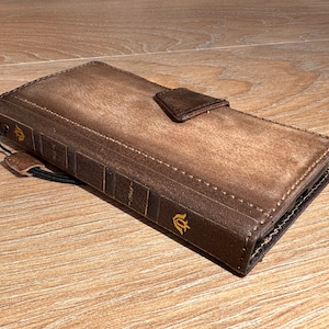 Etui en cuir véritable pour Galaxy S25 S24 S23 S22 S21 S20 FE Ultra Note Fold 20 21 A53 A54 A12 A35 A71 A14 A15 4G 5G Plus Aimant en pierre polonais