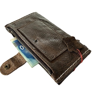 Funda de cuero genuino para Google Pixel 5, 6, 7, 8, 9, A, Pro XL, 4G, 5G, plegable, hecha a mano, con cera pulida vintage, cremallera, imán, costura a mano.
