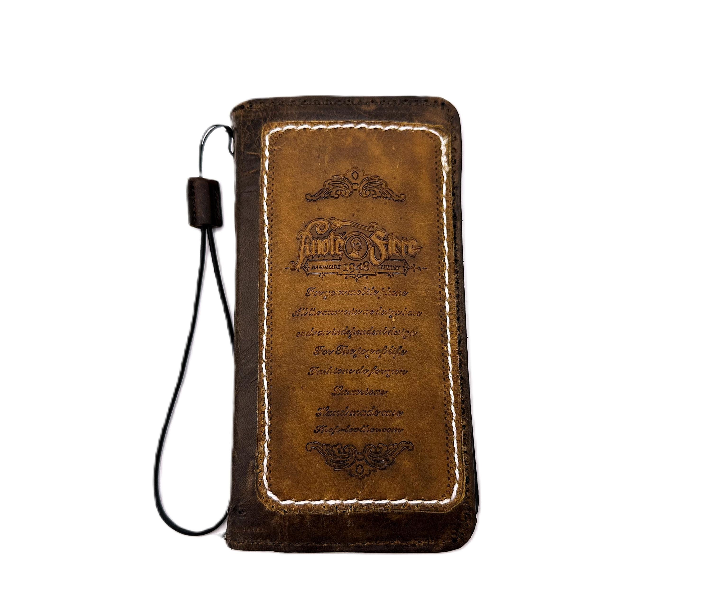 Genuine Leather Zipper Wallet Case – Fit Galaxy S25/S24/S23/S22/S21/S20 FE/Ultra/Plus A14/A35/A52/A53/A54/A55 Handmade Tan Card Bible Cover