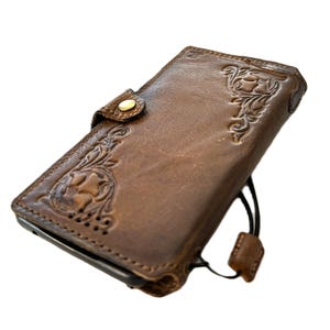 Custodia in vera pelle per Google Pixel 4 5 6 7 8 9 A Pro XL 4G 5G Portafoglio pieghevole Copertina a libro fatta a mano Vintage Magnete Stampa Decorato ArtAmit