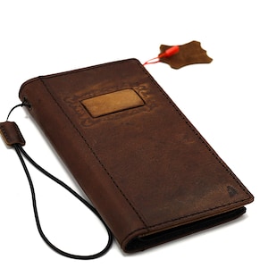Étui en cuir véritable pour Google Pixel 9 8 7 6 5 4 A 8A Pro XL 4G 5G portefeuille livre vintage polonais fait main nom personnalisation