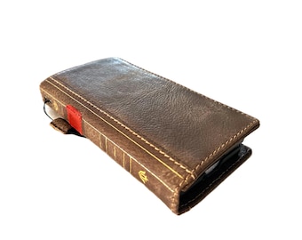 Handmade Leather Wallet Google Pixel Phone Case for Google Pixel 11