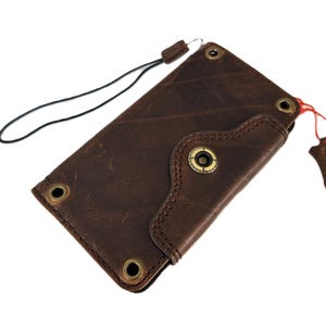 Genuine Leather Case for Google Pixel 9 8 7 6 A 8A Pro XL 4G 5G Fold Book Wallet Premium Handmade  Rivets Closure