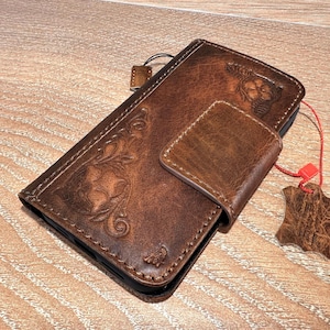 Genuine Leather For Apple iPhone 7 8 11 12 13 14 15 16 Pro Max Plus Mini SE XS Case Wallet Cover Special Big Magnet Handmade Leather Case