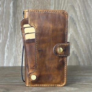 Lederen hoesje voor Google Pixel 9 8 7 6 5 4 A 8A Pro XL 4G 5G Fold Book Wallet handgemaakte dubbele kaarten Polish Black Wax Vintage ArtAmit