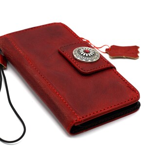 Custodia in vera pelle per Google Pixel 9 8 7 6 5A 9A 8A Pro XL 4G 5G Portafoglio pieghevole a libro fatto a mano Vintage Chiusura magnetica Gioiello ciondolo ArtAmit