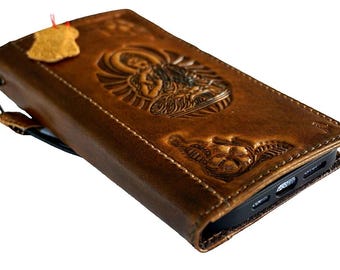 Suncase Custodia in vera pelle *Slim-Edition* compatibile con custodia