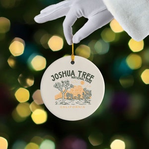 Joshua Tree National Park Christmas Ornament, California Christmas Ornament, California National Park Ornament, CeramicOrnaments Christmas