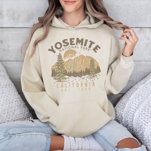 Yosemite hoodie, National Park California Vintage Sweatshirt