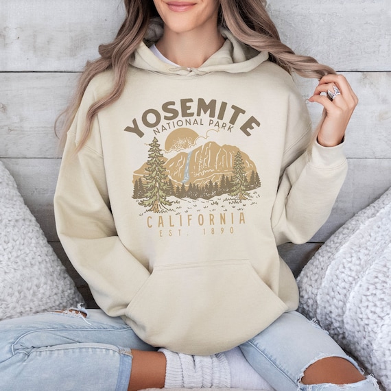 Yosemite Hoodie, National Park California Vintage Sweatshirt - Etsy