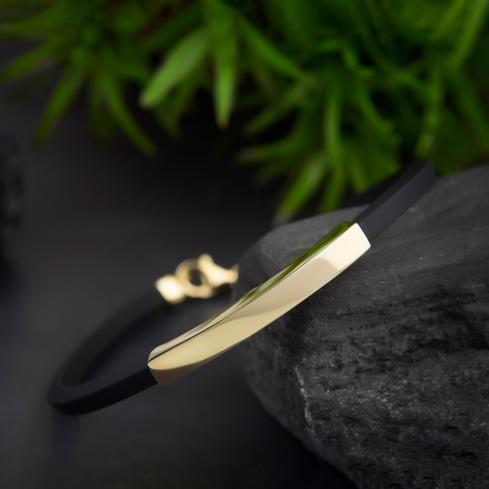 Jonc men bracelet small size gold Gold plated - Creations for Men Jewellery  - Création Gas Bijoux