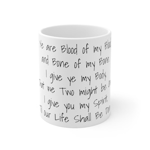 Outlander Quote Ceramic Mug, TV Show Coffee Cup, Book Lover Gift, 11oz Cup, 15oz Tea Mug, Unique Novelty Quote Gift, Scottish TV Series