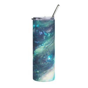 Ocean-Inspired Stainless Steel Tumbler, 20oz | Travel Mug, Water Bottle, Gifts for Her, Beach Lover, Summer Essentials