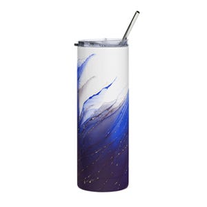 Ocean Wave Stainless Steel Tumbler, 20oz | Travel Mug, Insulated Cup, Gifts for Her, Summer Vibes, Coffee and Water Bottle