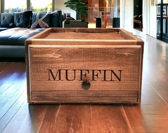 Mobili per gatti con lettiera, Porta lettiera, Porta mobili con lettiera personalizzata, Scatola per gatti, Scaffale per lettiera per gatti in legno, Scatola per gatti personalizzata, Gatto