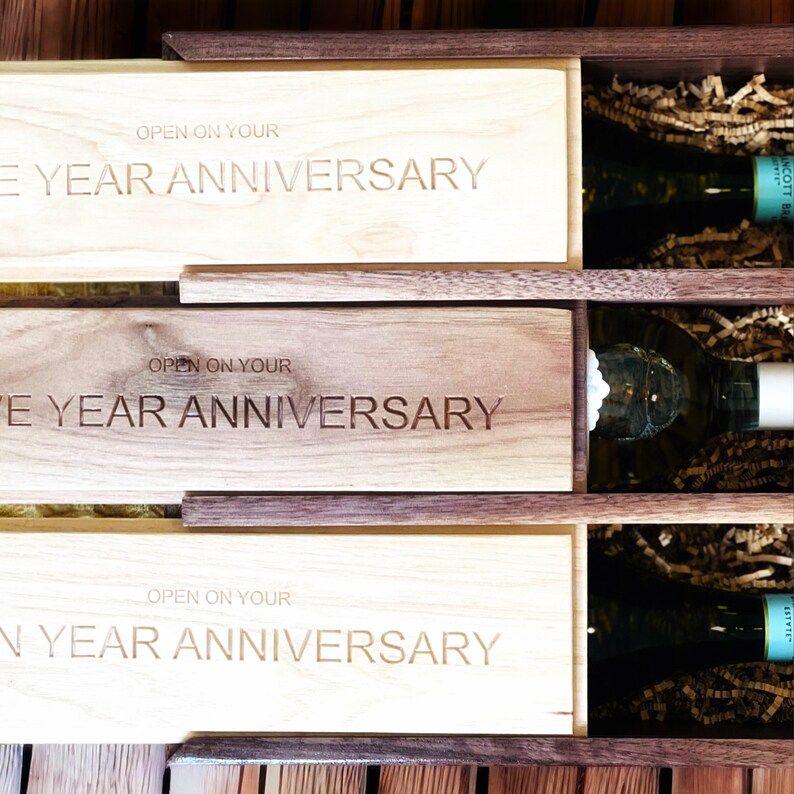 Anniversary Wine Box, Wine Box, Anniversary Gift, Engagement Gift