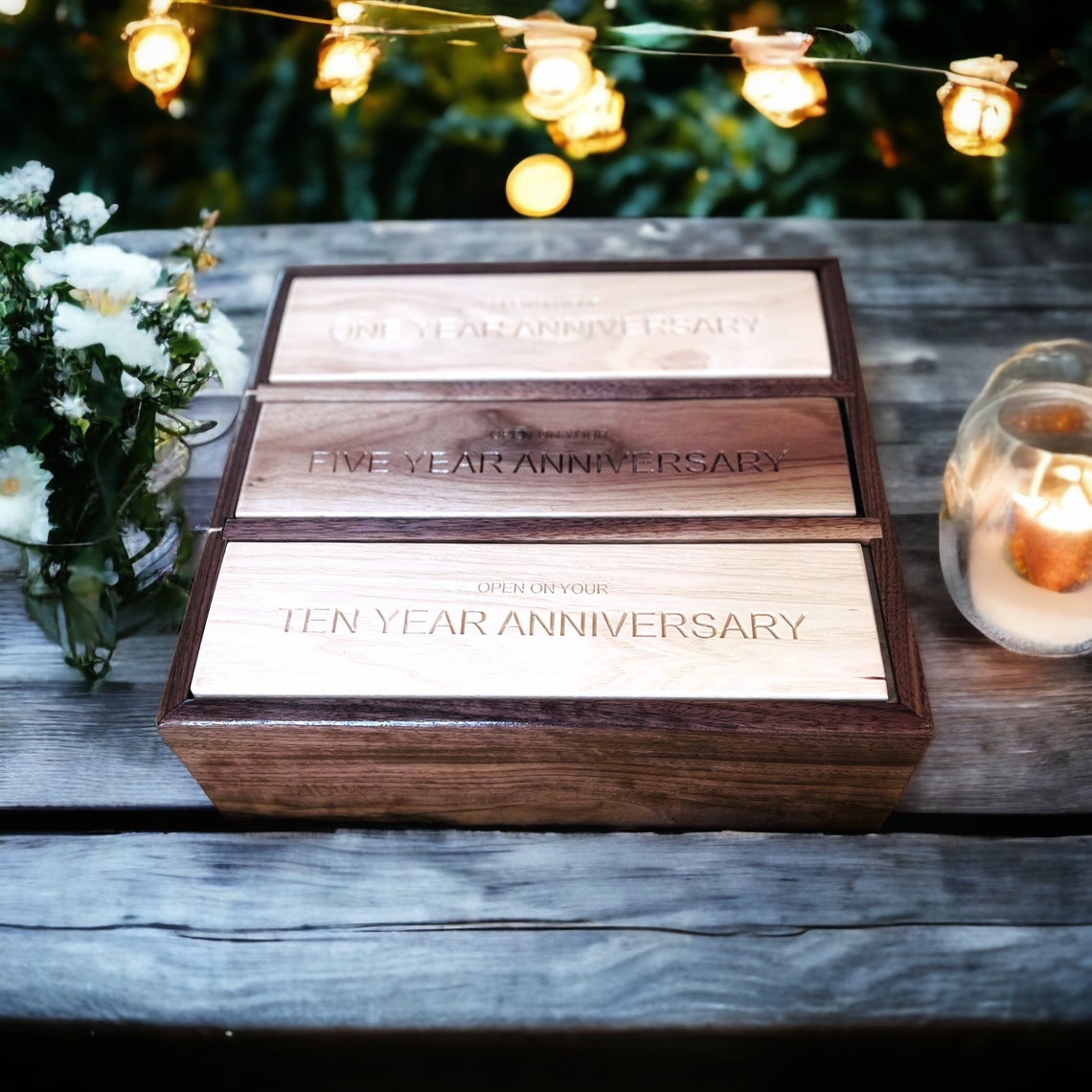 Anniversary Wine Box, Wine Box, Anniversary Gift, Engagement Gift