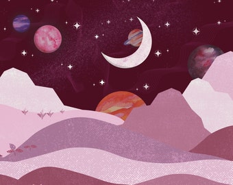 Set med 2 animerade Discord- och Twitch-banners från Galaxy Space - Lift Off