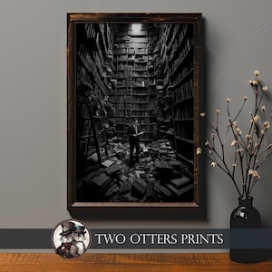 Noir Detective Art Print for Home Decor | Chronicles of Intrigue | Mystery Detective Investigator | Gift for Researcher