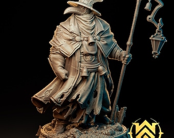 Iron Mask Cleric by the Witchguild - Display, Tabletop, and Bust Figures Available!