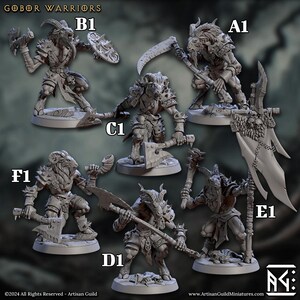 Gobor Warriors by Artisan Guild - 12 Variations!