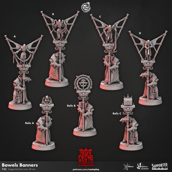 Bowels Banner Bearers - Twisted Bannerman of the Church of Wrath - 28 Combinations!