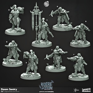Doom Sentry - Hellknights - Armored Crossbowmen/Gunners - 8 Variations